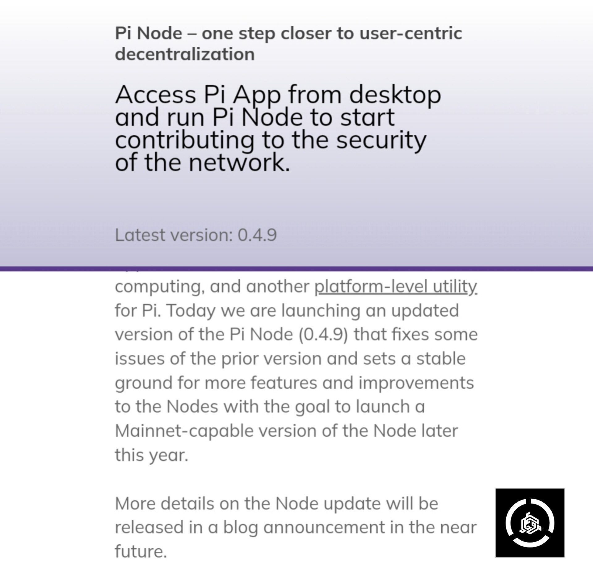 Updated Node Version